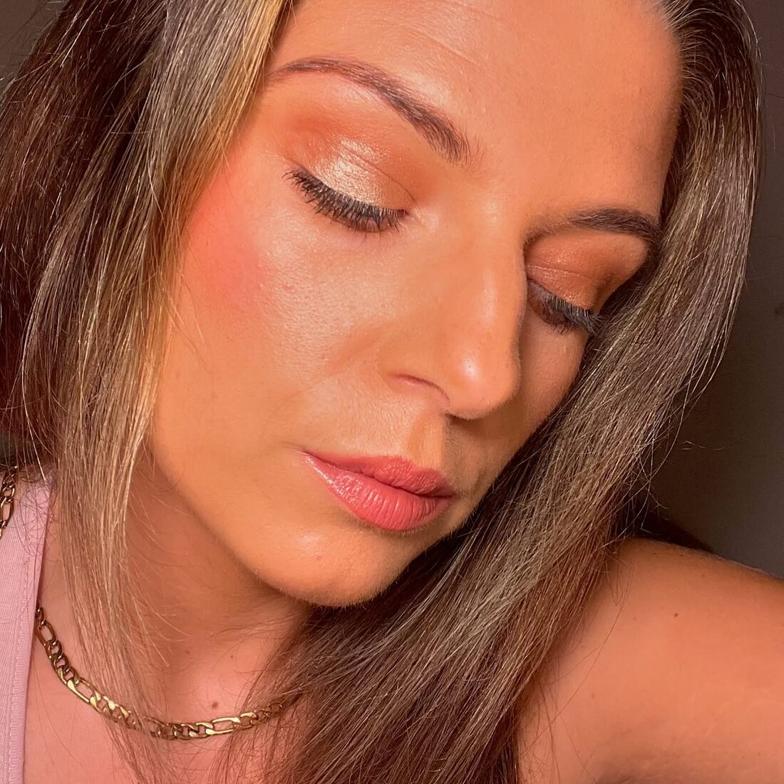 Soft glam bridal makeup